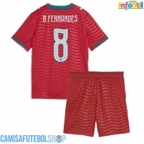 Camisa de time de futebol Portugal Bruno Fernandes #8 Replicas 1º Equipamento Infantil Mundo 2026 Manga Curta (+ Calças curtas)